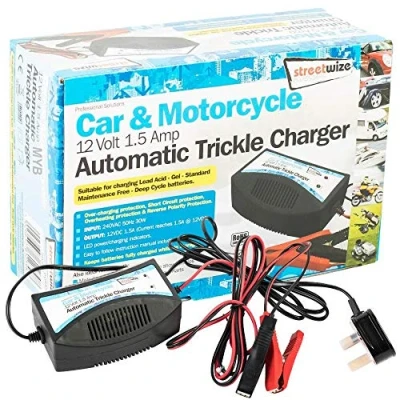 Image of UKB4C 1.5 AMP 12V Car Trickle Charger GEL Lead Acid for Land Rover Defender 90