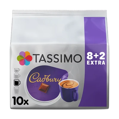 Image of Tassimo Cadburys Hot Chocolate Pods Pack of 8