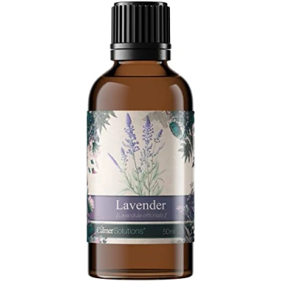 Image of Calmer Solutions Lavender 50ml Headache, Sleep, Stress Pure 100% UK Sourced Natural Essential Oils Professional or Home use Diffusers, Humidifiers, Candles &amp; More