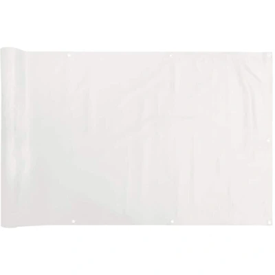 Image of vidaXL Balcony Privacy Screen White 500x120 cm PVC