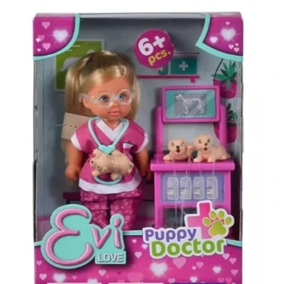 Image of Evi Love puppy Doctor Play Set For Kids Educational Gift Hand Eye Co ordination,Dexterity, And Matching Skills