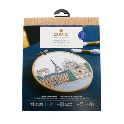 Image of DMC Paris Landmarks Medium Embroidery Kit