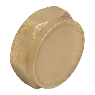 Image of Pack of 10 15mm Fitting Blanking Cap (Known as Brass Pipe Fittings/bsp Fittings/Brass Threaded Cap/Screw caps/Threaded Fittings Also Available in 22mm)