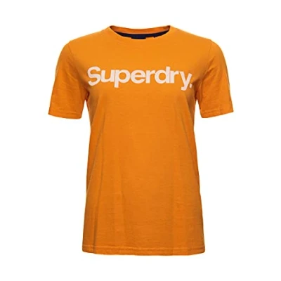 Image of Superdry Women&#039;s CL TEE T Shirt, Track Gold, XS