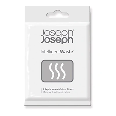 Image of Joseph Intelligent Waste Activated Carbon Odour Filter Refills for Food Caddy Kitchen Bin Pack of 2, 9.4 x 6.9 0.5 cm