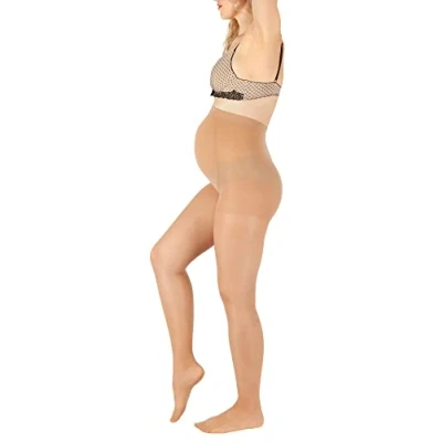 Image of BANANALU Pregnancy Tights 40 Denier S, M, L, XL Maternity Tights, natural,