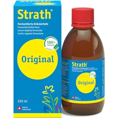 Image of Strath Original Liquid Herbal Tonic 61 Vital Nutrients, Vitamins, Minerals &amp; Amino Acids, Swiss Made Natural Supplement Yeast, Daily Nutritional Digestion Support Multivitamins for Adults