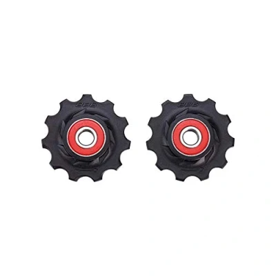 Image of BBB Cycling, 2x 12 T RollerBoys Ceramic Derailleur Rear Jockey Wheel Pulleys, 11 Speed, SRAM Road Bike Compatible, Bushings Included BDP 16