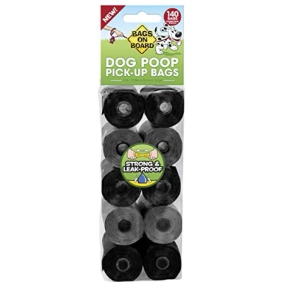 Image of Bags on Board Dog Poop Pick Up Bags, Neutral (Pack of 140)
