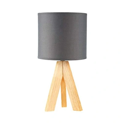 Image of Pauleen Woody Love table lamp with wooden frame