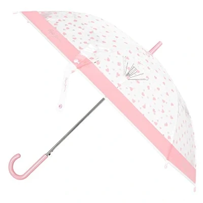 Image of Pepe Jeans Evelin Pink Polyester Umbrella with Aluminium Stick, pink,