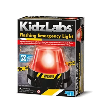 Image of 4M 403444 KidzLabs Flashing Emergency Light, Mixed Colours