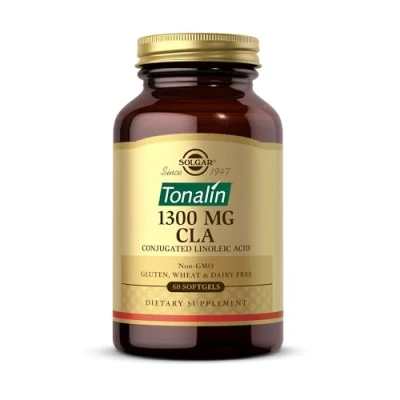 Image of Solgar Tonalin CLA Softgels Pack of 60 Omega 6 Essential Fatty Acids Derived from Safflower Seed Oil Free Sugar, Salt and Starch