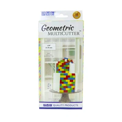 Image of PME GMC173 Geometric Multicutter for Cake Design Brick, Large Size