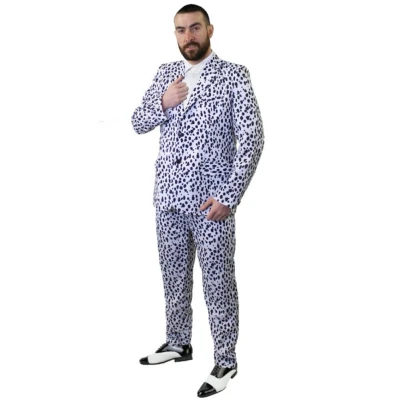 Image of I Love Fancy dress ILFD4579XL Dalmatian Print Suit Costume Perfect as A Halloween Size: X Large XL