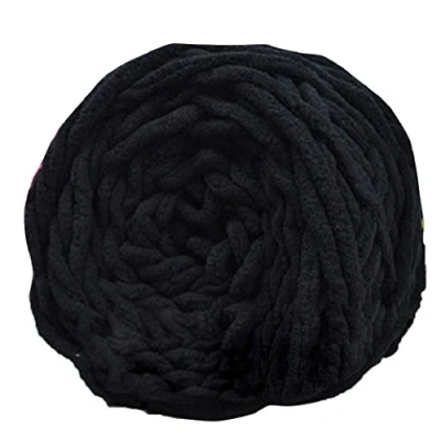 Image of Gemini_mall® 100% Acrylic Soft Thick Chunky Yarn Knitting Yarns Wool 100g, Black