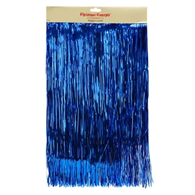 Image of Christmas Concepts® Shiny Lametta Tree Decorations (Royal Blue)