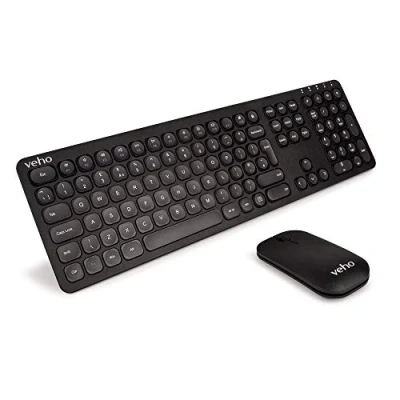 Image of Veho HUT8 WZ 1 2.4ghz Slimline Wireless Keyboard &amp; Mouse