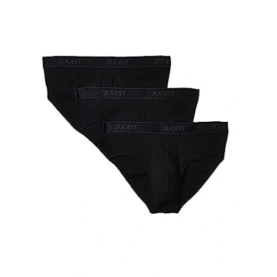 Image of 2(X)IST Men&#039;s Essential Cotton No Show Brief 3 Pack black Large