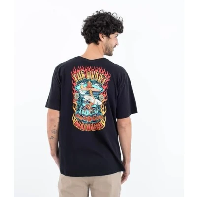 Image of Hurley T Shirt Short Sleeve Men Everyday Bowls Black
