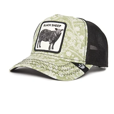 Image of Goorin Bros. Unisex The Farm Paisley Collection Adjustable Mesh Trucker Cap, Olive (Parade), One Size