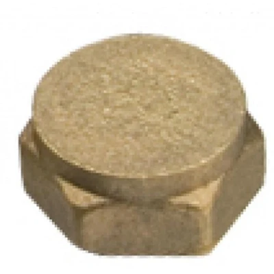 Image of 1 1/2&quot; Brass Threaded Cap