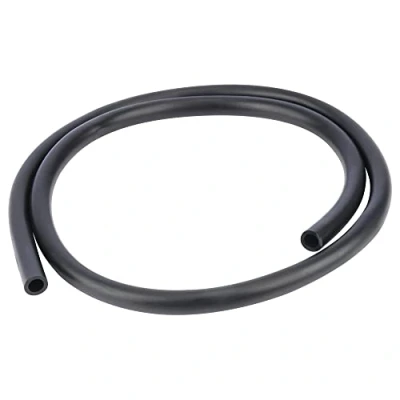 Image of stonylab Black Latex Rubber Tubing, Continuous Piece Highly Elastic and Strong Pure Tubing Natural Tube 12 mm OD 8 ID, 1 Meter