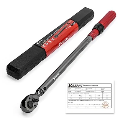 Image of EZARC Torque Wrench 1/2 Inch, 40 320 Nm, Car Motorcycle Wrench, Drive Click Dual Direction Adjustable, Accuracy ± 3%