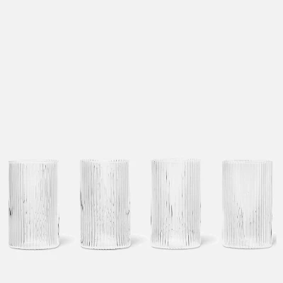Image of Ferm Living Ripple Verrines Set of 4 Clear