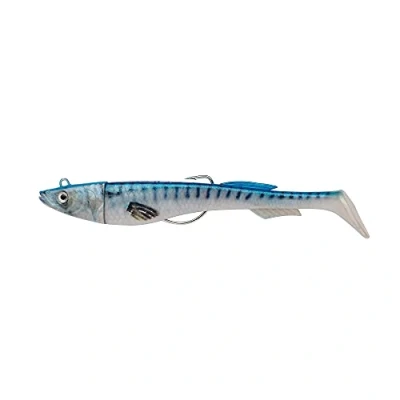 Image of Berkley PowerBait Power Sardine, Fishing Hook, Soft Lures, Sea Fishing, Saltwater Bait Minnow Paddle Tail Lure for Bass, Seabass, Pollack, Cod, Eel, Ling and Wrasse, Real Mackerel, 10g 9cm