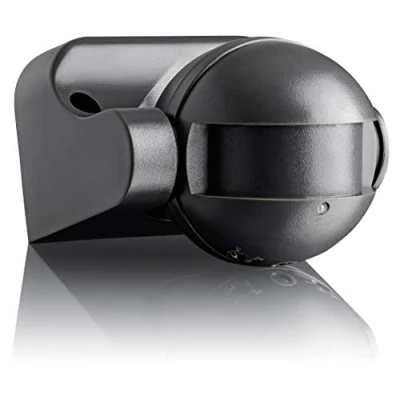 Image of SEBSON High Frequency Motion Detector Outdoor, Anthracite, IP54, 15m/180, HF Sensor, 1200W Incandescent, 300W LED, Swivelling, 87x93x60mm