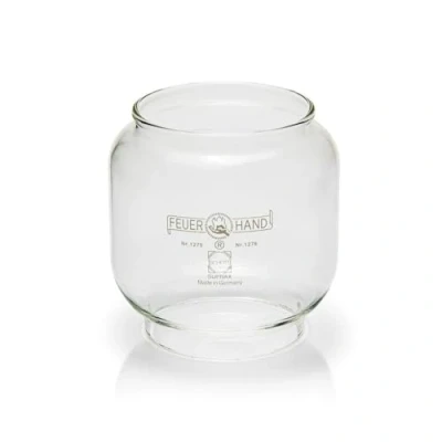 Image of Feuerhand Clear Replacement Glass for Schott Suprax Storm Lantern 1276, Shatterproof Borosilicate, Easy to Install