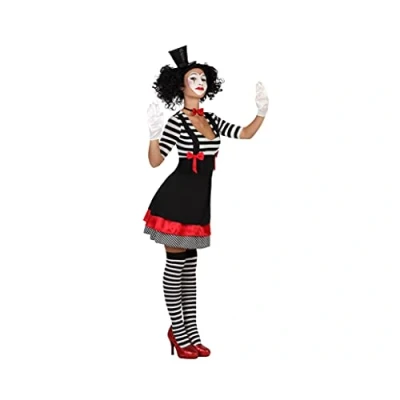 Image of ATOSA 22972 Costume Mime Woman XS S Black Carnival
