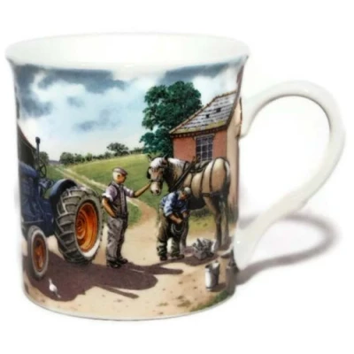 Image of New Shoes Please Fordson Farm Tractor Fine Art Watercolour China Gift Mug