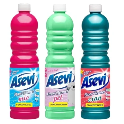 Image of Asevi Intense Scent Floor Cleaner Variety Pack 3 x 1L (Mio, Pet, Cian) Concentrated Formula for a Deep and Refreshing Clean