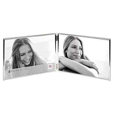 Image of walther Design Picture Frame Silver 2X 9x13 cm Chloe Portrait WD219VS