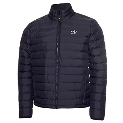 Image of Calvin Klein Mens Padded Ripstop Jacket Navy L