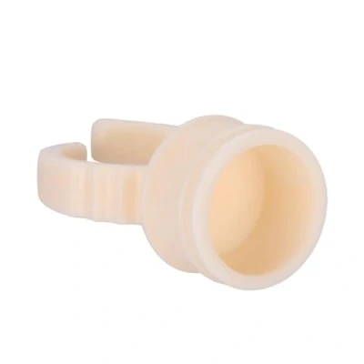 Image of 100Pcs Microblading Ring Cup,Silicone Tattoo Cup, Pigment Glue Holde(M)