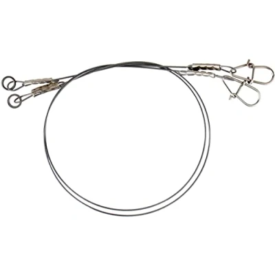 Image of Savage Gear titanium jerk bait, steel leader 30 cm, 0.6 mm, 25 kg, 2 leaders for pike fishing, spin