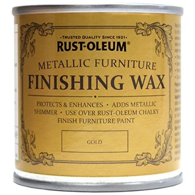 Image of Rust Oleum Metallic Furniture Finishing Wax 125ml (Gold)