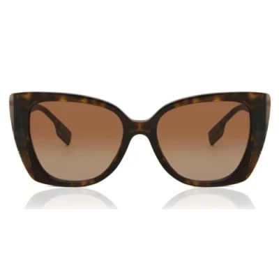 Image of Burberry Meryl Sunglasses, Women&#039;s, Size: 54, Dark havana/brown