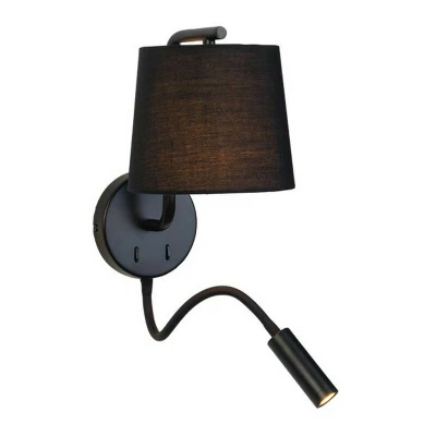 Image of Borovo Sconce Wall Lamp LED 3W 1x E27 Black