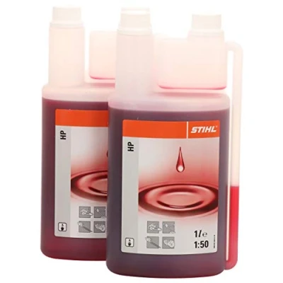 Image of STIHL HP 2 stroke engine oil x 1 litre dosing bottle 0781 319 8411