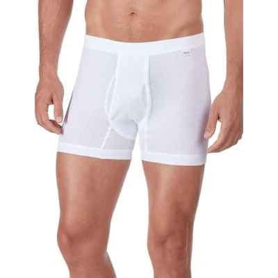 Image of HUBER Men&#039;s De Luxe Pant Kurzes Bein mit Eingriff Hipsters, White (White 0500), M