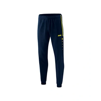 Image of JAKO Unisex_Adult Competition 2.0 Polyester Trousers, Navy/neon Yellow, 4XL