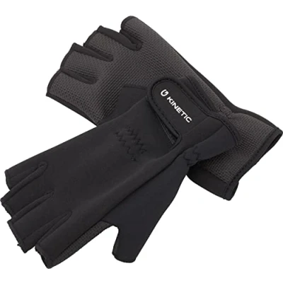 Image of Kinetic NEOPRENE HALF FINGER GLOVE BLACK
