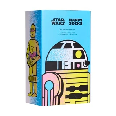 Image of Happy Socks Star Wars Limited Edition Crew Socks, Gift Boxes for Men and Women made with Sustainable Cotton, 3 pack Fw24, 9 11
