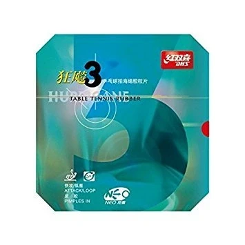 Image of Tibhar Unisex Dhs Hurricane Neo 3 (Red, 2.15 Mm) Table Tennis Rubber, Red, mm UK