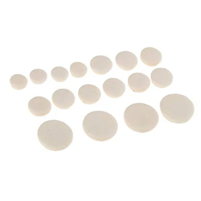 Image of 17 Pieces Eb Clarinet Key Cushion Pads Mat for Woodwind Instrument Parts