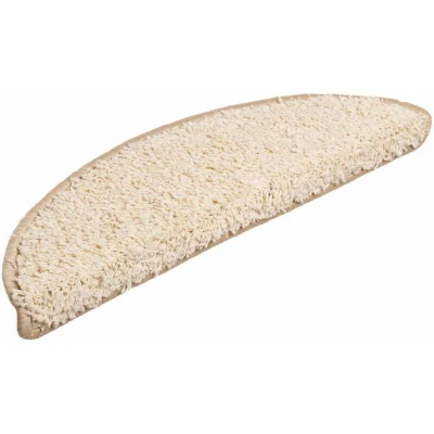 Image of vidaXL Stair Mats 30 pcs Cream 56x17x3 cm